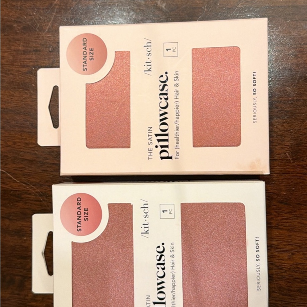 Kitsch Satin Pillowcase in Soft Pink One piece $15